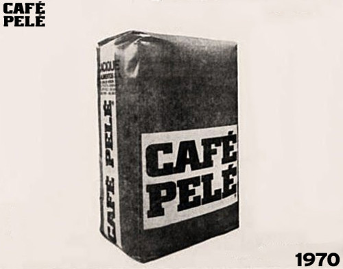 Primeira embalagem do Café Pelé em 1970