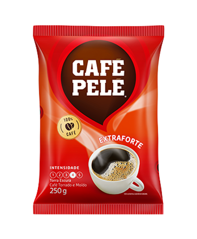 Pacote de Café Pelé Torrado e moído Extraforte Almofada 250g
