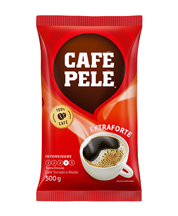 Pacote de Café Pelé Torrado e moído Extraforte Almofada 500g